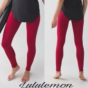 Lululemon red yoga tights xs
